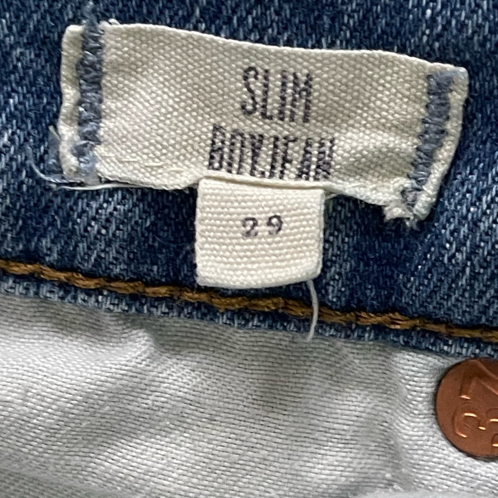 Madewell Slim Boy Jean Distressed  Size 29 - Picture 4 of 6